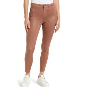 L’agence Margot Coated Cropped Skinny Jeans